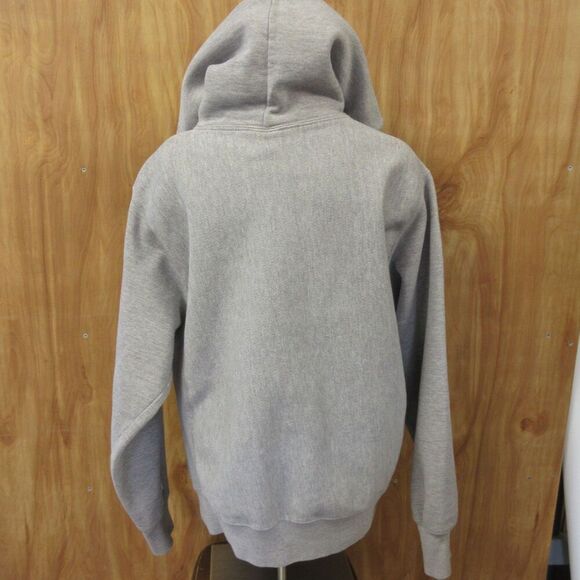 CHAMPION Reverse Weave VINTAGE Hoodie Sz Medium Gray C Logo 1990s Sweatshirt Y2K - Picture 9 of 14